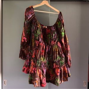 Farm Rio Wild Hearts Mini Dress